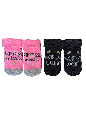 Chaussettes Frimousse & Coquinex2 Les Chatounets