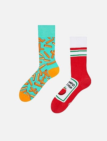 Chaussettes Frites et Ketchup