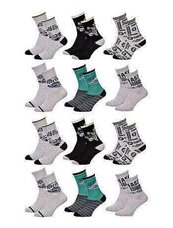 Chaussettes Garçon Licence PACK DE 12 PAIRES FAST AND FURIOUS