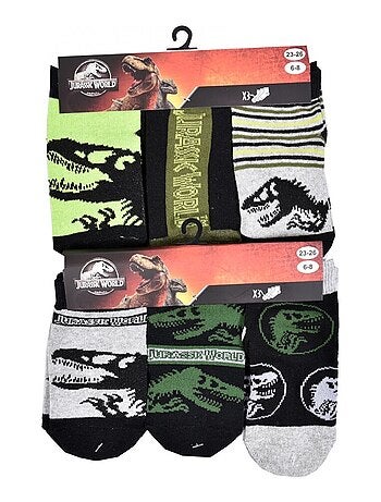 Chaussettes Garçon Licence PACK DE 12 PAIRES JURASSIC PARK