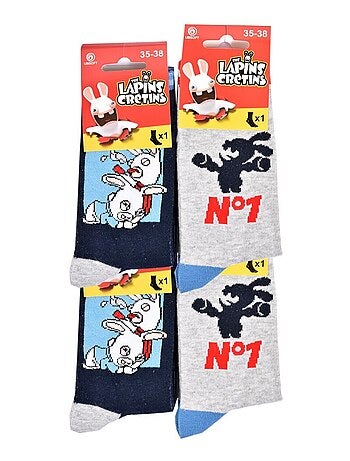Chaussettes Garçon Licence PACK DE 12 PAIRES LAPINS CRETINS