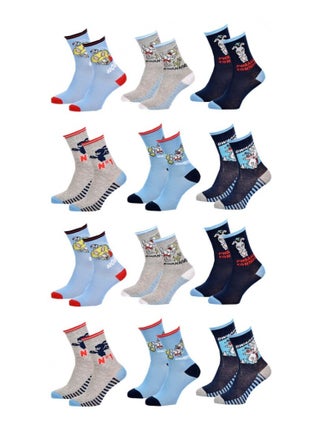 Chaussettes Garçon Licence PACK DE 12 PAIRES LAPINS CRETINS