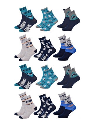 Chaussettes Garçon Licence PACK DE 12 PAIRES LES DENTS DE LA MER