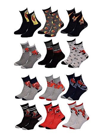 Chaussettes Garçon Licence PACK DE 12 PAIRES LES INDESTRUCTIBLES