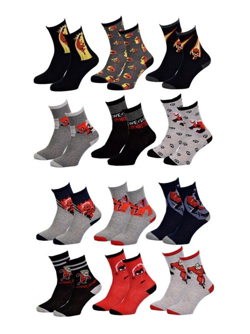 Chaussettes Garçon Licence PACK DE 12 PAIRES LES INDESTRUCTIBLES - Kiabi