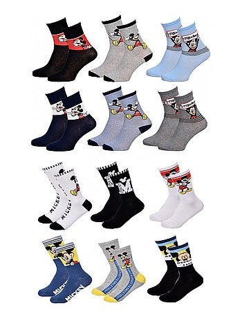 Chaussettes Garçon Licence PACK DE 12 PAIRES MICKEY
