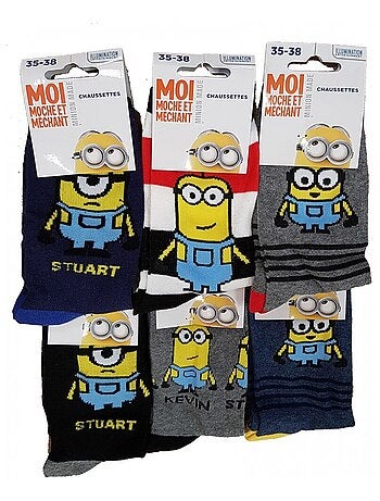 Chaussettes Garçon Licence PACK DE 12 PAIRES MINIONS