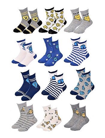 Chaussettes Garçon Licence PACK DE 12 PAIRES MONSIEUR MADAME