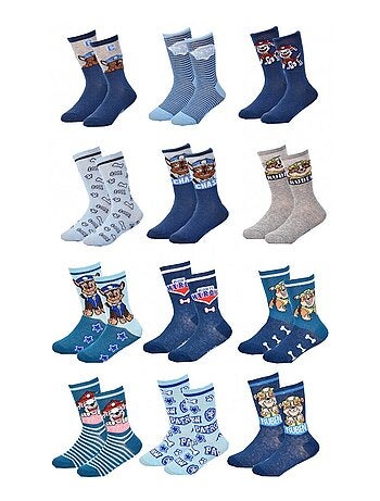 Chaussettes Garçon Licence PACK DE 12 PAIRES PAT PATROUILLE
