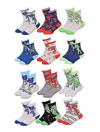 Chaussettes Garçon Licence PACK DE 12 PAIRES PYJAMASQUES