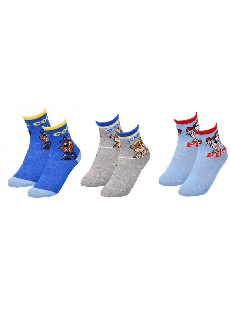 Chaussettes Garçon Licence PACK DE 3 PAIRES Bleu Rouge Bleu - Kiabi