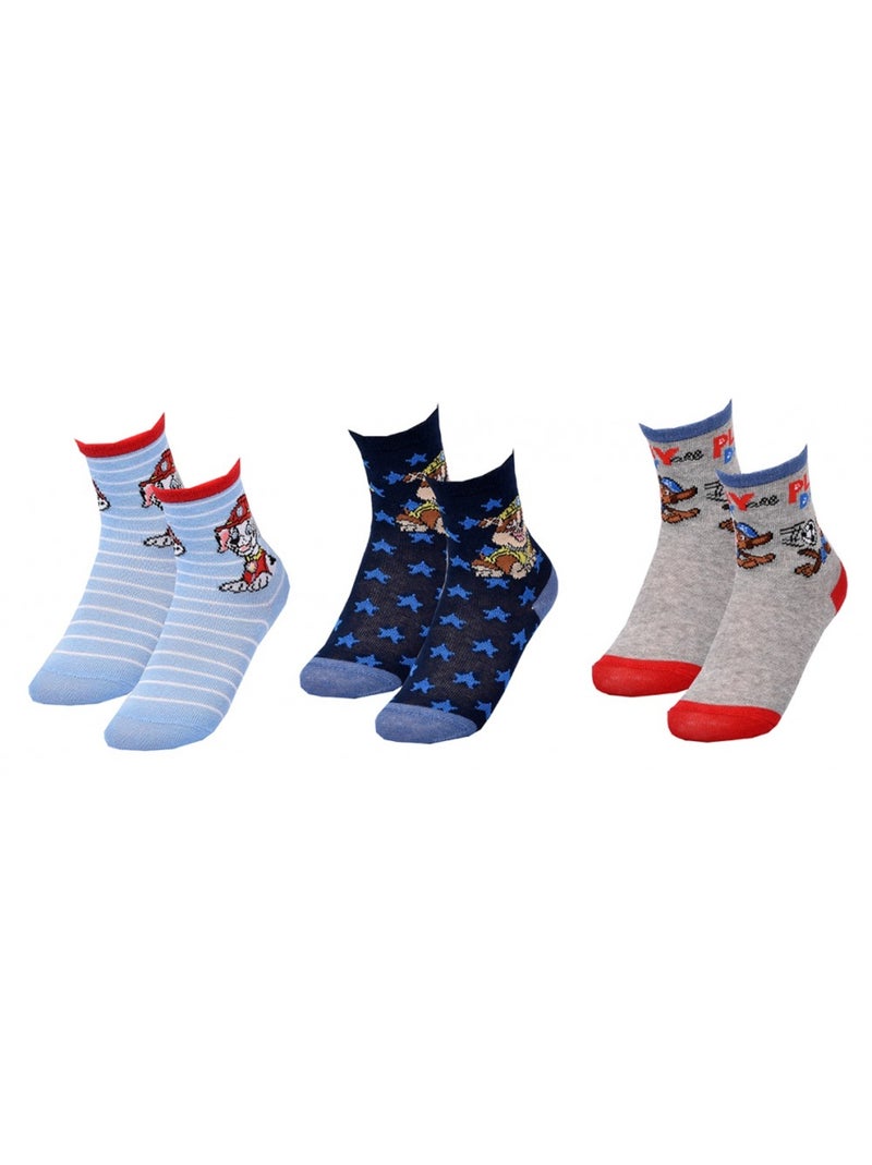 Chaussettes Garçon Licence PACK DE 3 PAIRES Bleu Rouge Gris - Kiabi