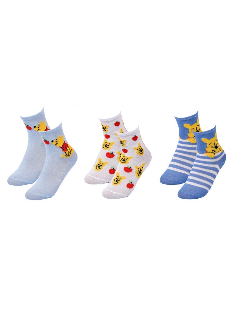 Chaussettes Garçon Licence PACK DE 3 PAIRES Gris Orange clair Bleu - Kiabi