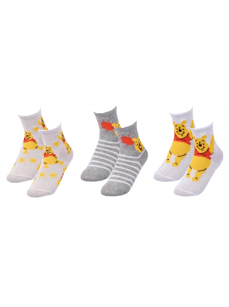 Chaussettes Garçon Licence PACK DE 3 PAIRES Gris Orange clair Gris - Kiabi
