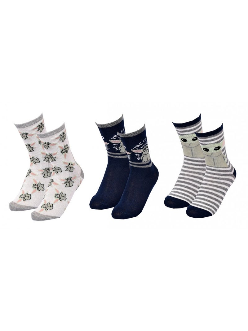 Chaussettes Garçon Licence PACK DE 3 PAIRES Gris Vert clair Bleu - Kiabi