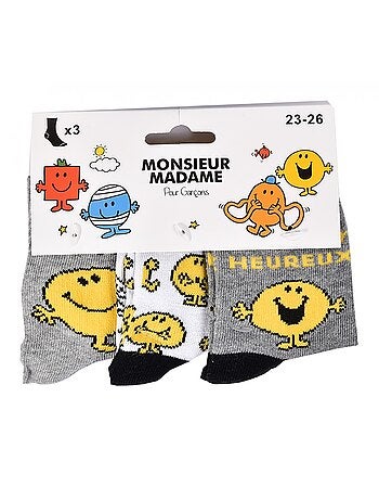 Chaussettes Garçon Licence PACK DE 3 PAIRES