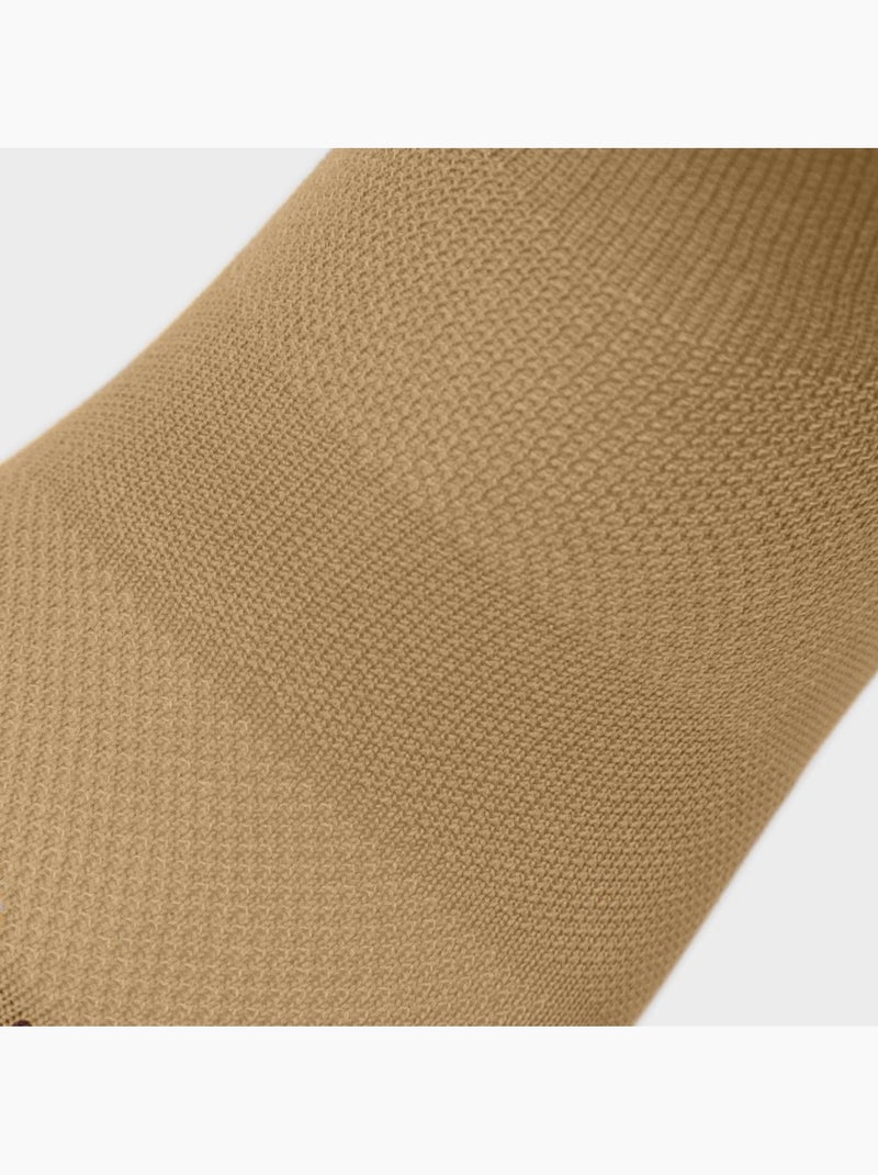 Chaussettes gravel cyclisme homme et femme gs1 mustard Marron - Kiabi