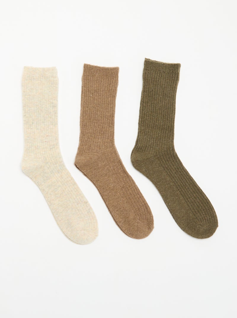Chaussettes haute Vert - Kiabi