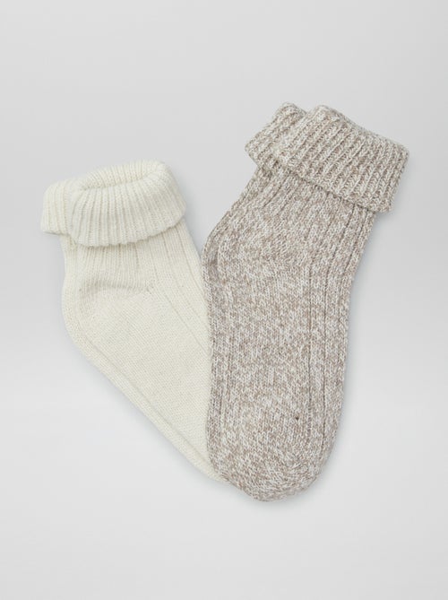 Chaussettes hautes - lot de 2 - Kiabi