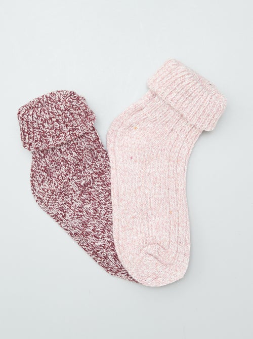 Chaussettes hautes - lot de 2 - Kiabi