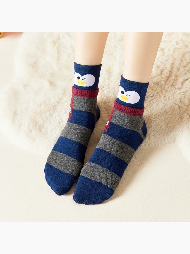 Chaussettes Hautes Animaux Écharpe Blanc - Kiabi