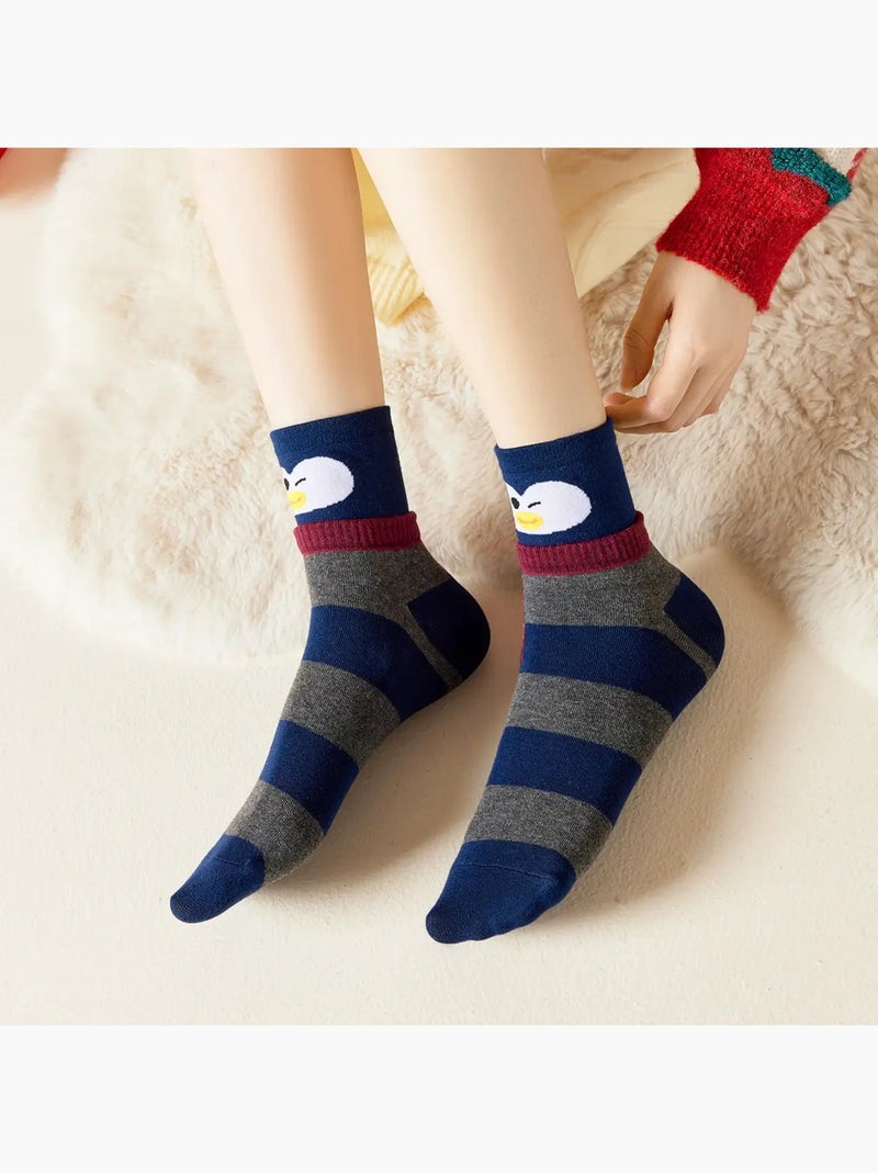 Chaussettes Hautes Animaux Écharpe Blanc - Kiabi