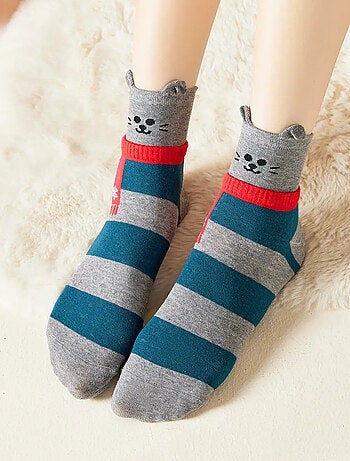 Chaussettes Hautes Animaux Écharpe