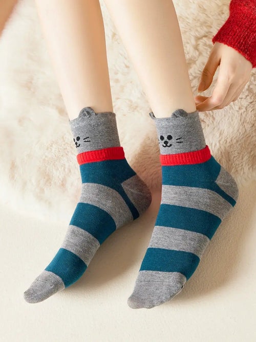 Chaussettes Hautes Animaux Écharpe - Kiabi