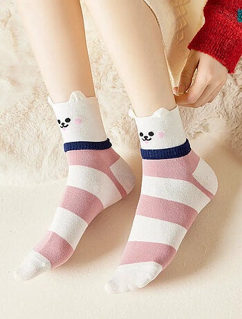 Chaussettes Hautes Animaux Écharpe