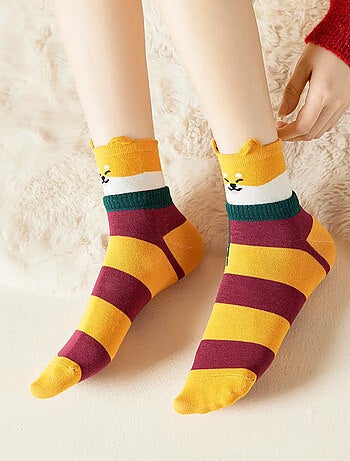 Chaussettes Hautes Animaux Écharpe