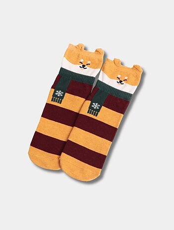 Chaussettes Hautes Animaux Écharpe