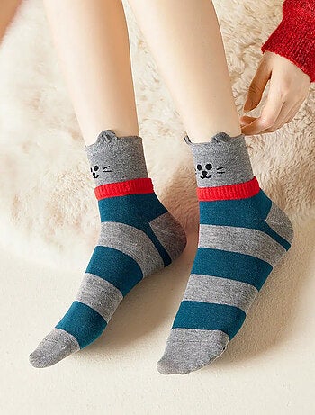 Chaussettes Hautes Animaux Écharpe