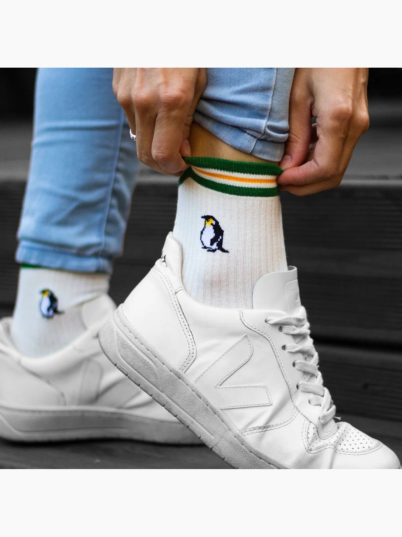 Chaussettes Hautes Animaux Exotiques Bleu marine - Kiabi