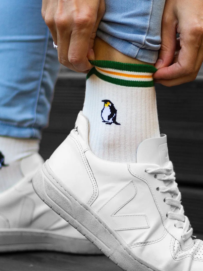 Chaussettes Hautes Animaux Exotiques Bleu marine - Kiabi