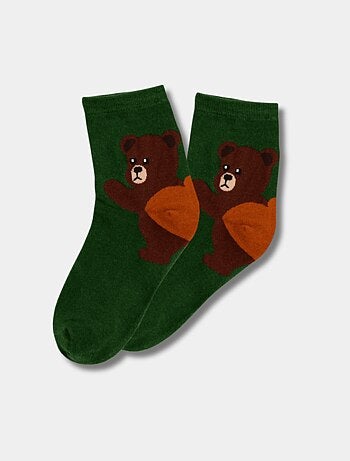 Chaussettes Hautes Animaux Talons