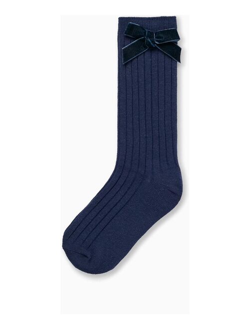 2 Chaussettes Hautes Enfant ESSENTIALS LINE - Bleu nuit - Kiabi - 9.99€