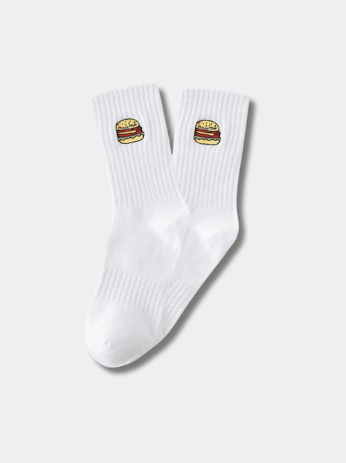 Chaussettes Hautes Burger - Kiabi