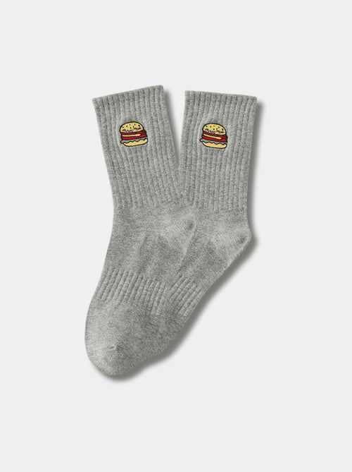 Chaussettes Hautes Burger - Kiabi