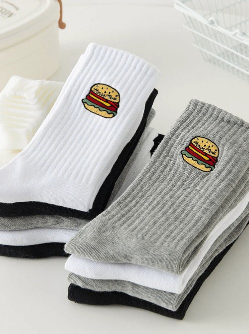 Chaussettes Hautes Burger - Kiabi