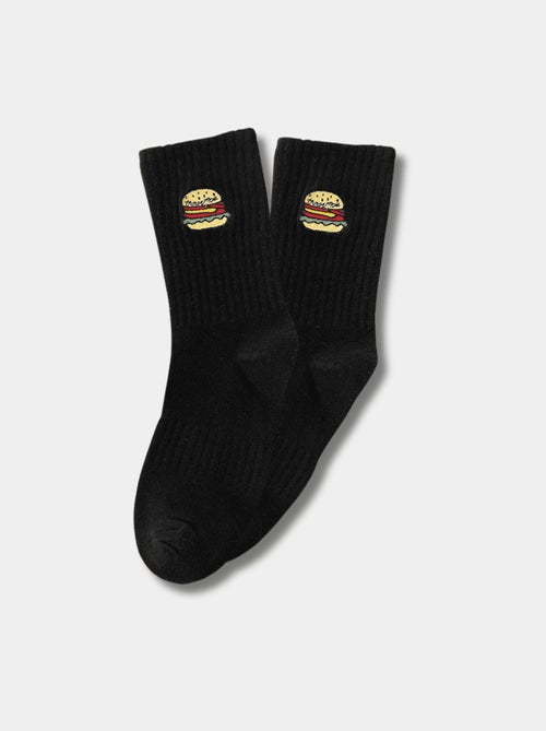 Chaussettes Hautes Burger - Kiabi