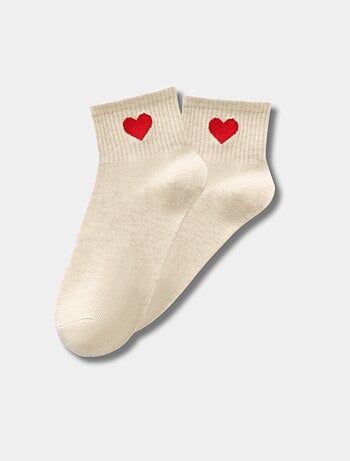 Chaussettes Hautes Coeur Côté