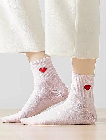 Chaussettes Hautes Coeur Côté