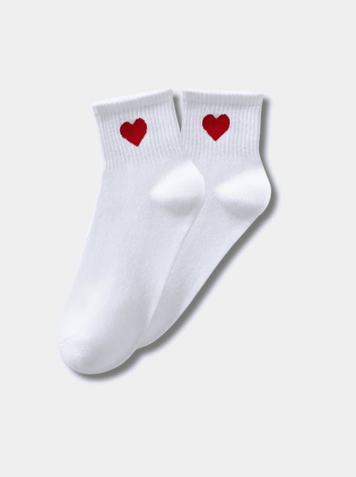 Chaussettes Hautes Coeur Côté - Kiabi
