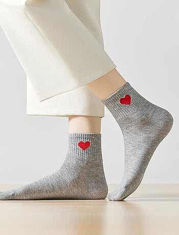Chaussettes Hautes Coeur Côté