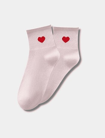 Chaussettes Hautes Coeur Côté