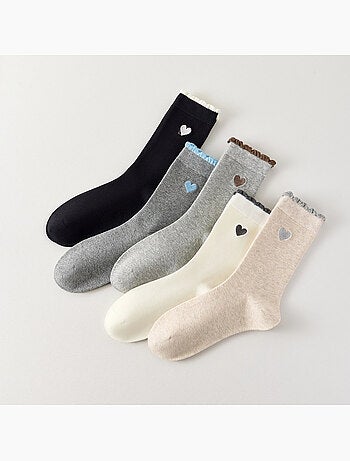 Chaussettes Hautes Coeur & Feston