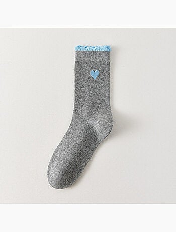 Chaussettes Hautes Coeur & Feston