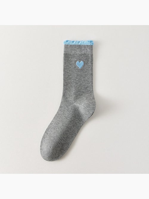 Chaussettes Hautes Coeur & Feston - Kiabi