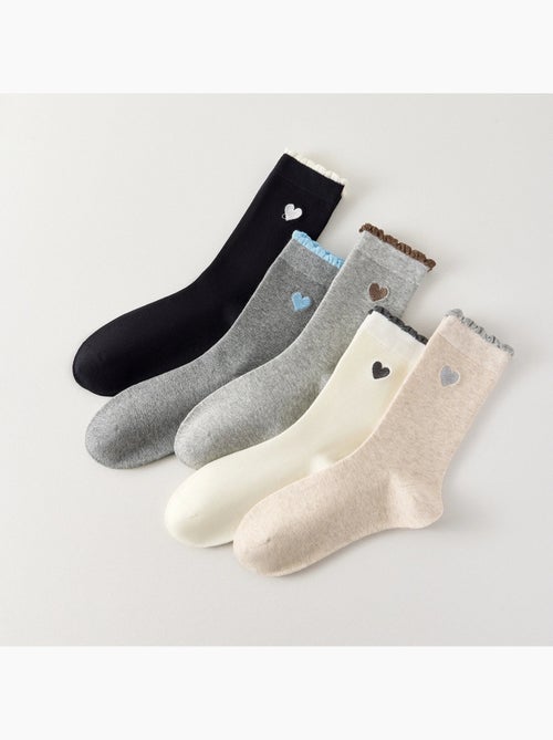 Chaussettes Hautes Coeur & Feston - Kiabi
