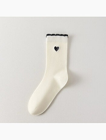 Chaussettes Hautes Coeur & Feston